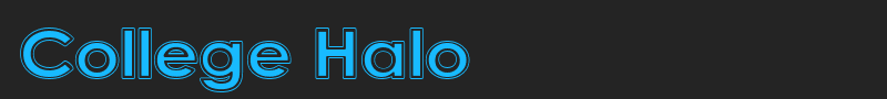 College Halo font
